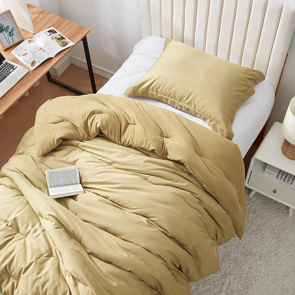 Butter - Coma Inducer? Oversized Cooling Comforter Set - Gold Taupe