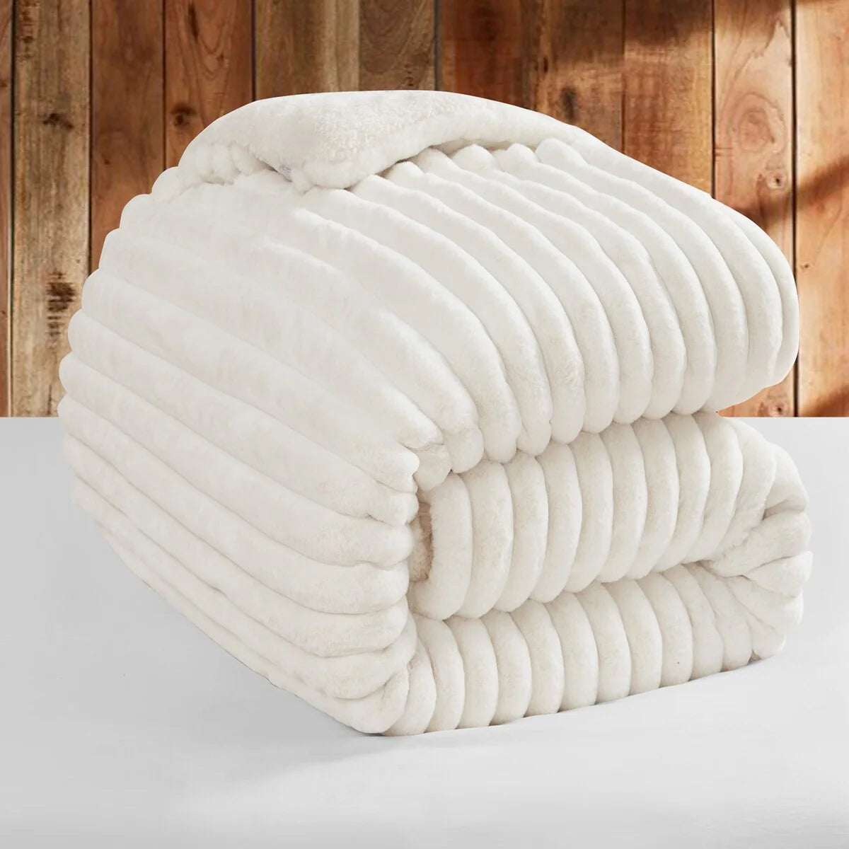 Roll Cakes Chunky Bunny - Coma Inducer? Oversized Comforter Set - Cream