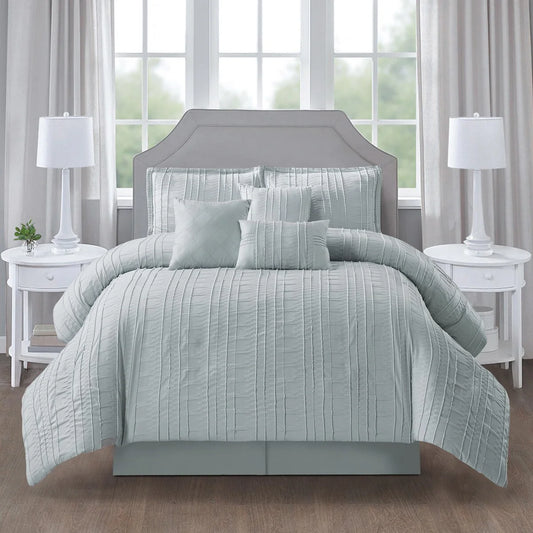 Nanshing Dakota Clipped Stripes Comforter Set