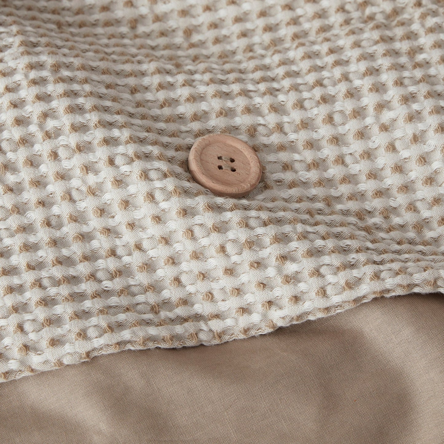 Adalyn 4 Piece Cotton and Rayon from Bamboo Blend Waffle Weave Comforter Cover Set w/removable insert by Clean Spaces