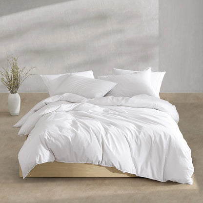 Calvin Klein Washed Percale Cotton Solid Comforter Set