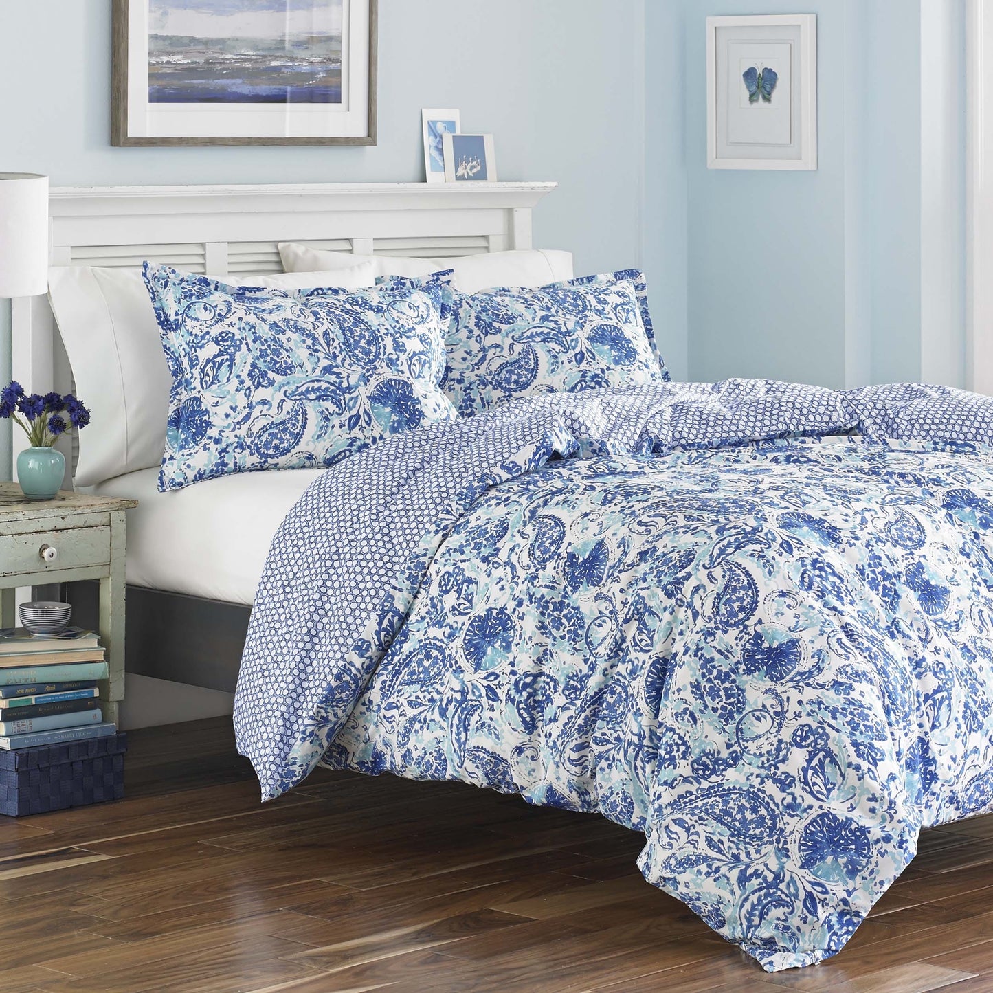 Poppy and Fritz Brooke Cotton Paisley Comforter Set