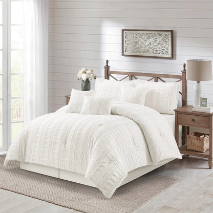 Nanshing Dakota Clipped Stripes Comforter Set