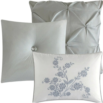 Nanshing Elise 7 Piece Modern Pinch Pleat Comforter Set