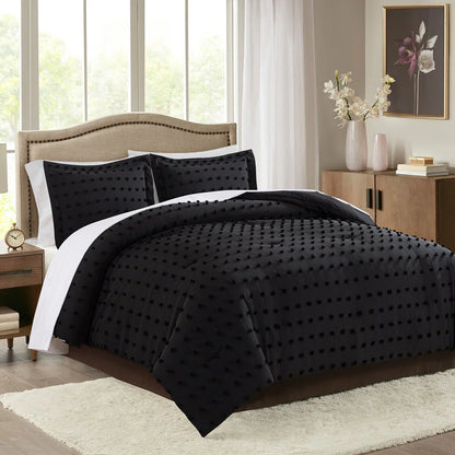Tufted Design Jacquard Comforter Set