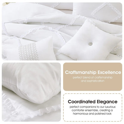 Nanshing Melissa 3D Clip Jacquard 7 Piece Comforter Set
