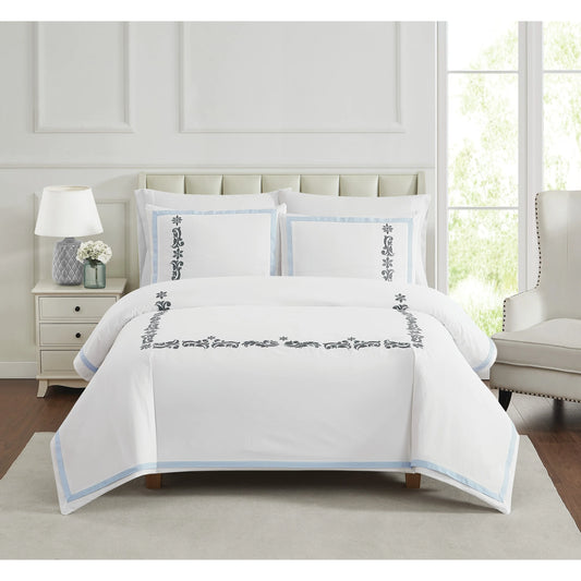 Charisma Cordelia Embroidered 3 Piece Comforter Set