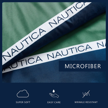 Nautica Bellecastle Reversible Navy Comforter Set