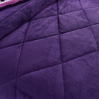 Fleece/ Sherpa Down Alternative 3-piece Comforter Set