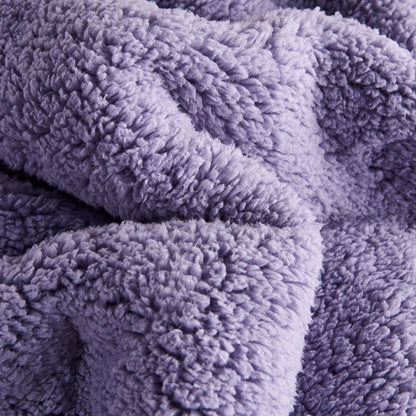 Ultra Plush Printed 3-piece Sherpa Borrego Comforter Set