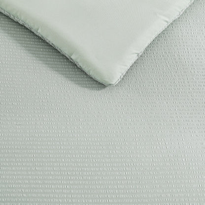 Tommy Bahama Seersucker Solid Reversible 8 Piece Comforter Bonus Set