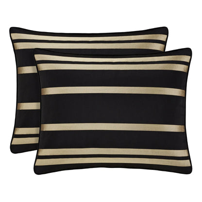 Calvari Black And Gold Comforter Set
