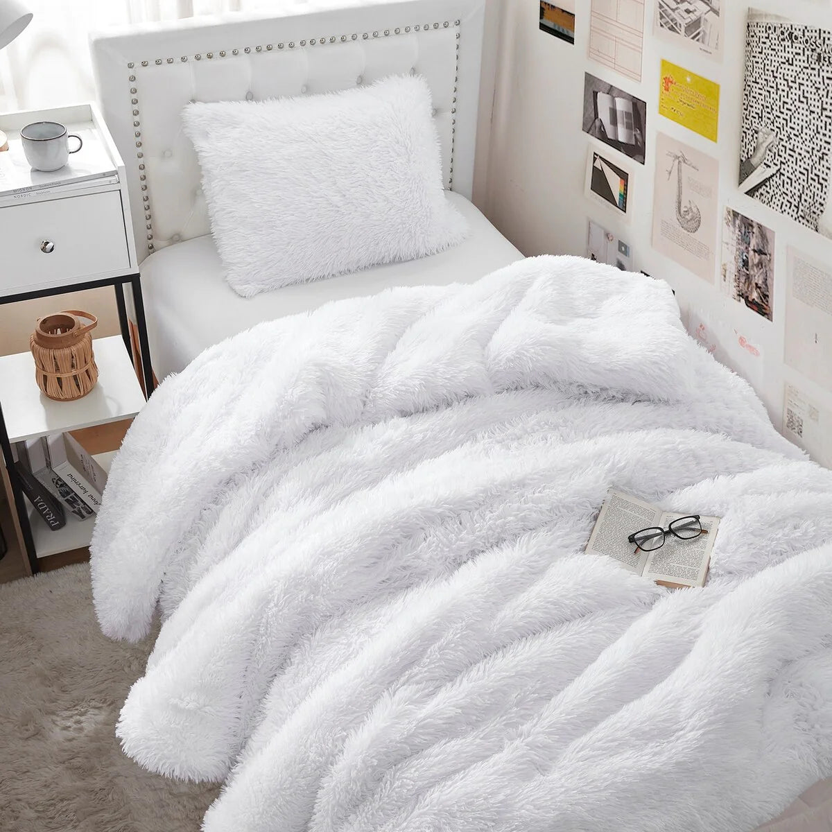 Full of Fluff - Coma Inducer? Oversized Comforter Set - White