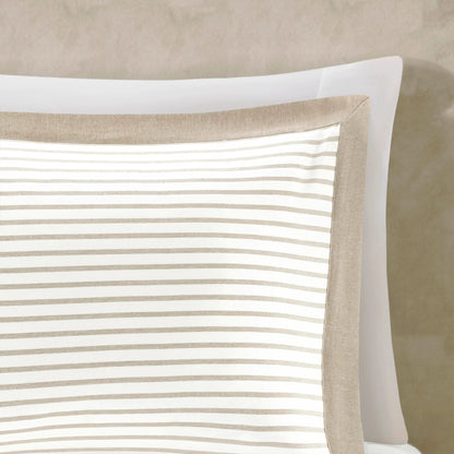 Madison Park Essentials Braydon Reversible Yarn Dyed Stripe Down Alternative Comforter Set