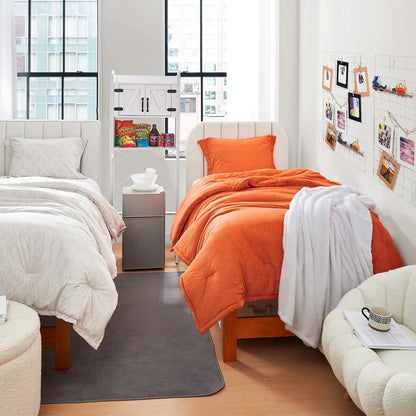 Neon Nights - Coma Inducer? Oversized Comforter Set - Neon Orange