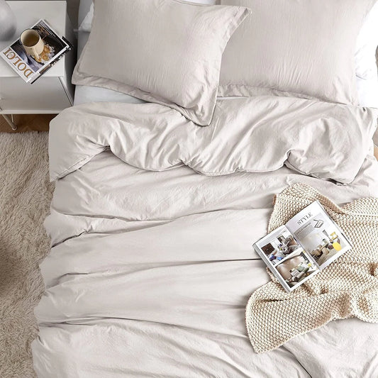 Natural Loft Oversized Comforter Set - Stone Taupe