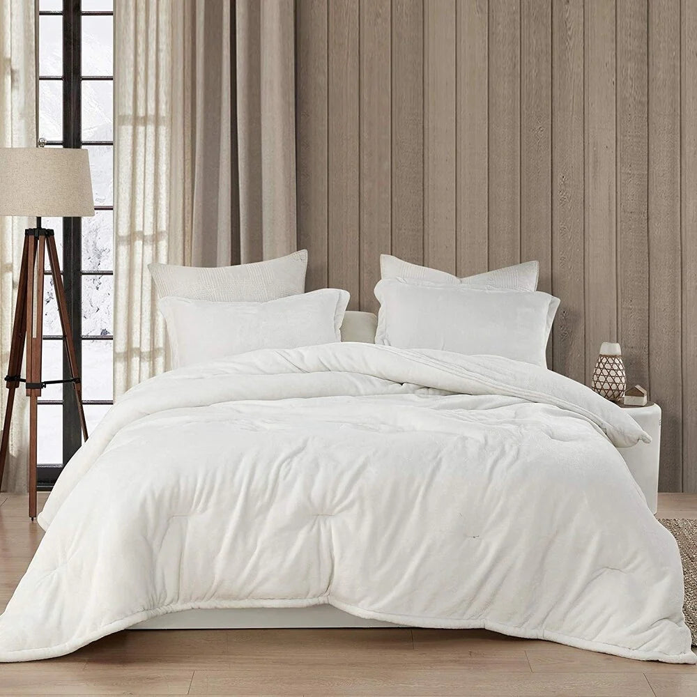 Wait Oh What - Coma Inducer? Oversized Comforter Set - Farmhouse White