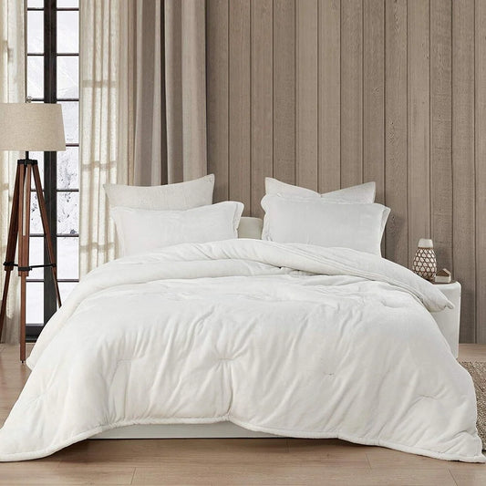 Wait Oh What - Coma Inducer? Oversized Comforter Set - Farmhouse White