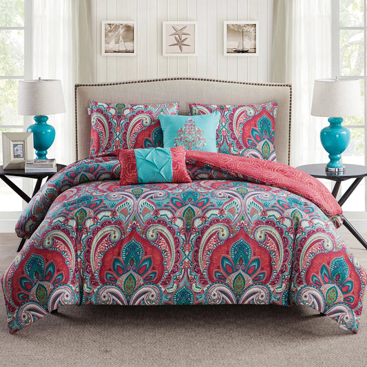 VCNY Home Casa Re'al Damask Reversible Comforter Set