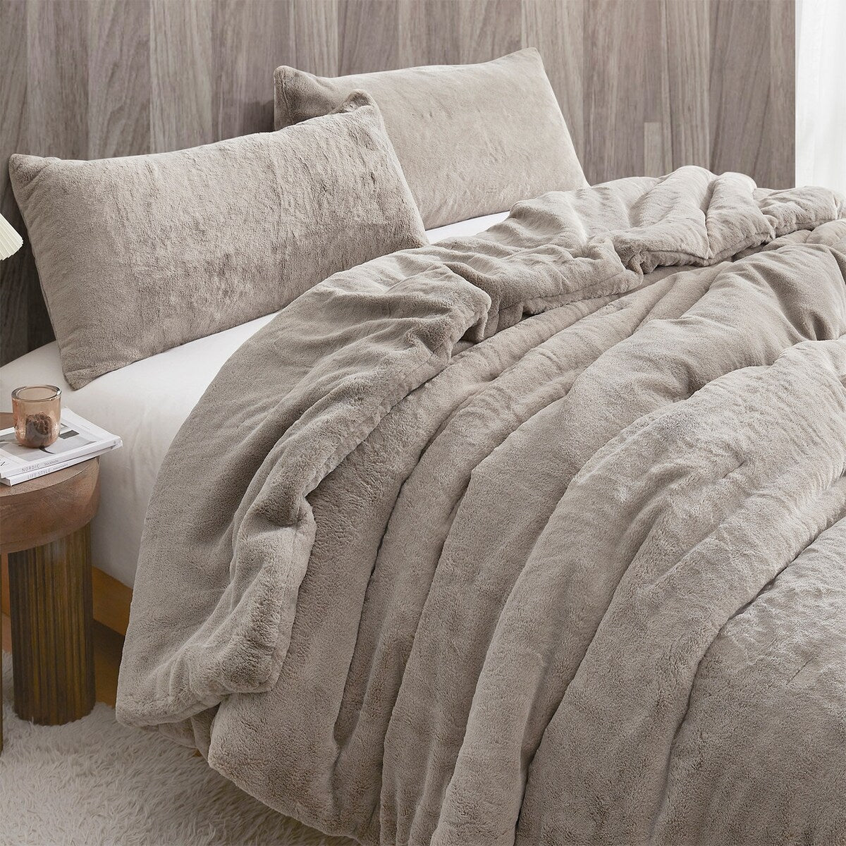 Buttercream Chunky Bunny - Coma Inducer? Oversized Comforter Set - Frosted Caramel Beige