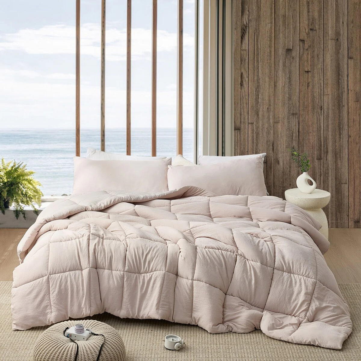 Beachfront Avenue? - Coma Inducer? Oversized Cooling Comforter Set - Gray Taupe
