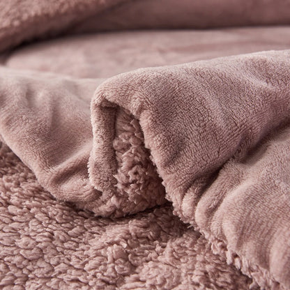 Fleece/ Sherpa Down Alternative 3-piece Comforter Set