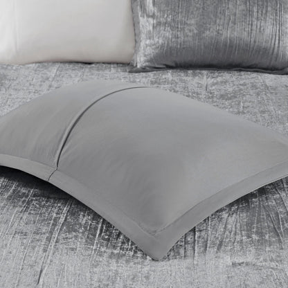 Madison Park Reagan 5 Piece Crinkle Velvet Comforter Set