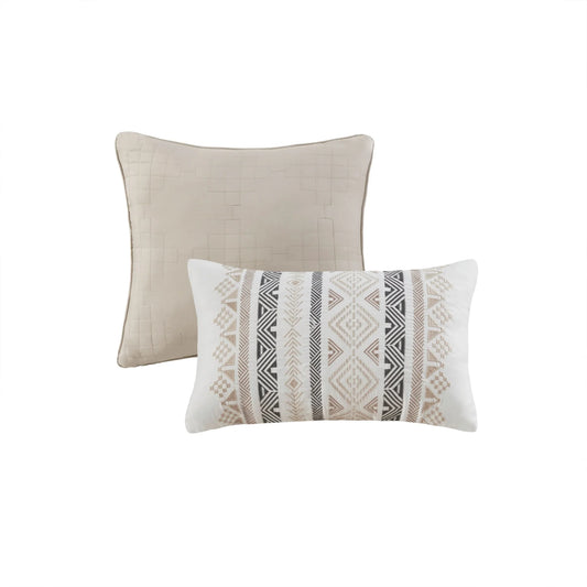 Madison Park Langley 5 Piece Clipped Jacquard Comforter Set