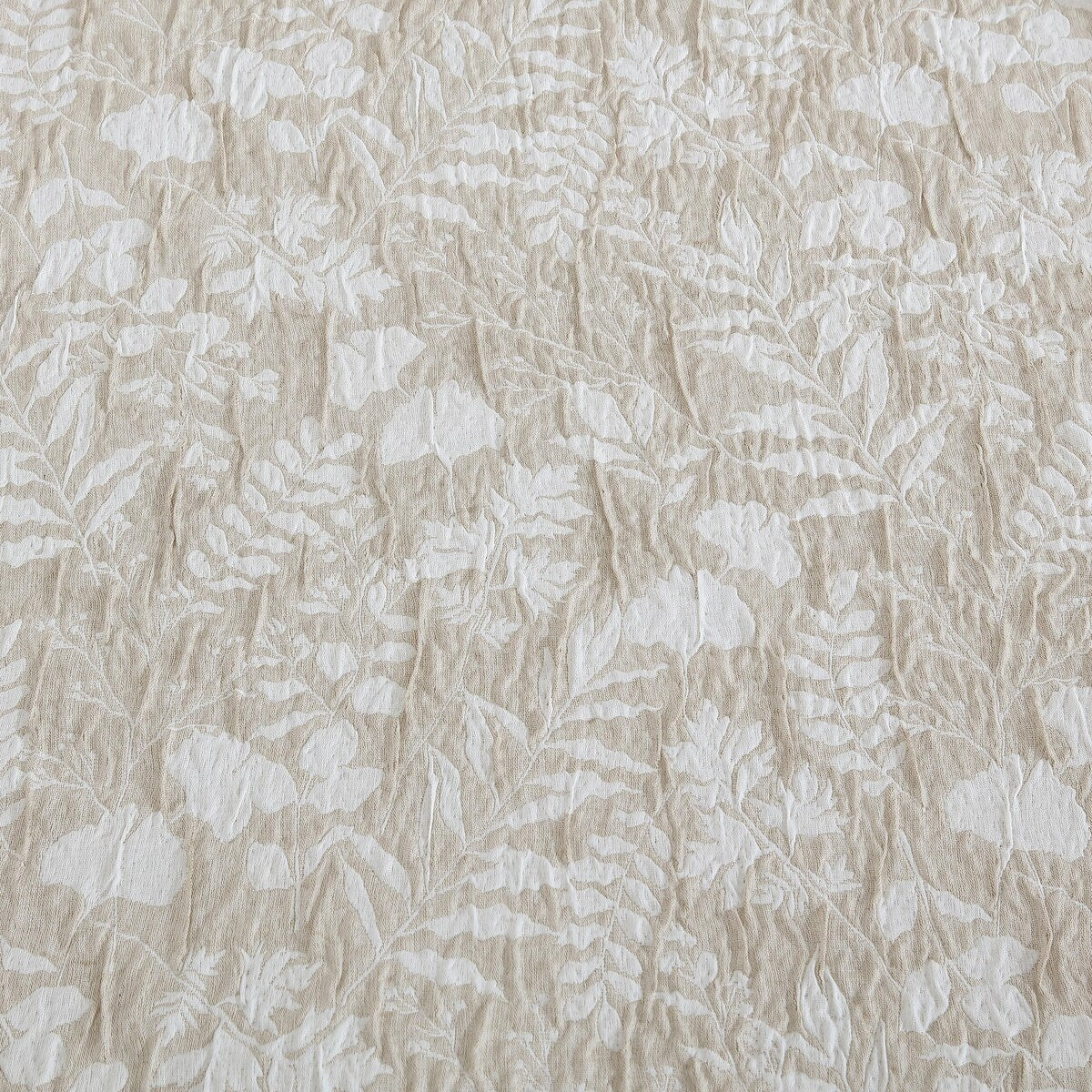 DESIGN STUDIO Turning Leaf Neutral Woven Matelasse Crinkle Jacquard Comforter Set