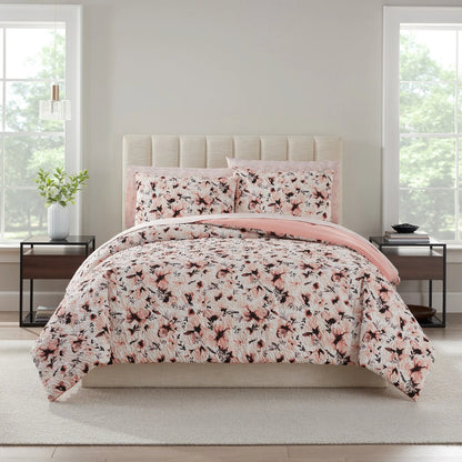 Nine West Nora Floral Printed Texture Bedding Set