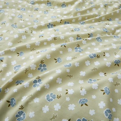 Floral Printed Comforter Set with Pillowcases, Bedding Set for All Season