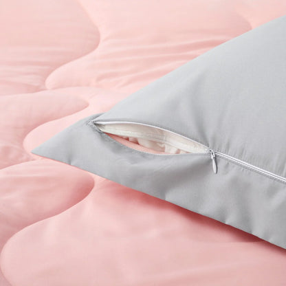 Lightweight Reversible Down Alternative Comforter Set