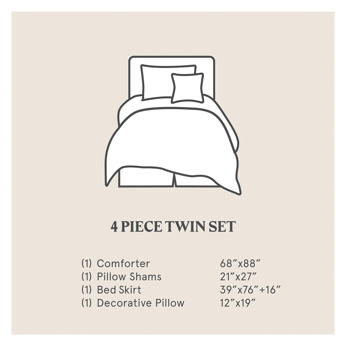 Paseo Road Highland Lodge Olive Brown Rustic Bedding 5 Piece Comforter Set with Bed Skirt, Shams, & Accent Pillow