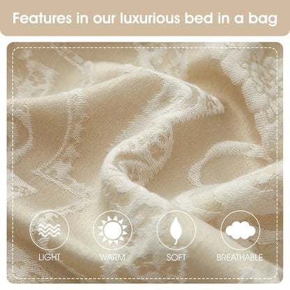 Nanshing Penelope 10 Piece Traditional Damask Comforter Set