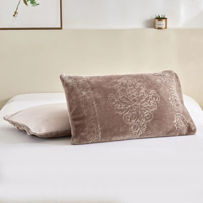 Ultra Plush Printed 3-piece Sherpa Borrego Comforter Set