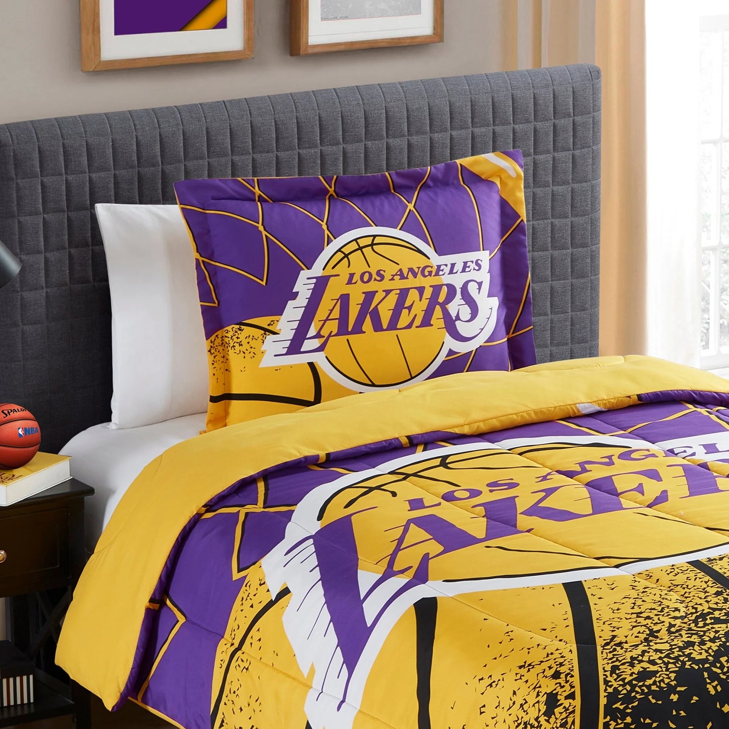NBA Los Angeles Lakers Officially Licenced Comforter & Sham set