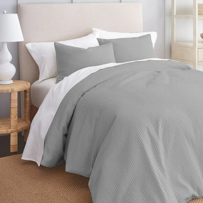 GAIAM? Relax Organic Cotton Waffle 3pc Comforter Set