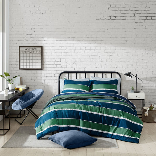 Nautica Bellecastle Reversible Navy Comforter Set