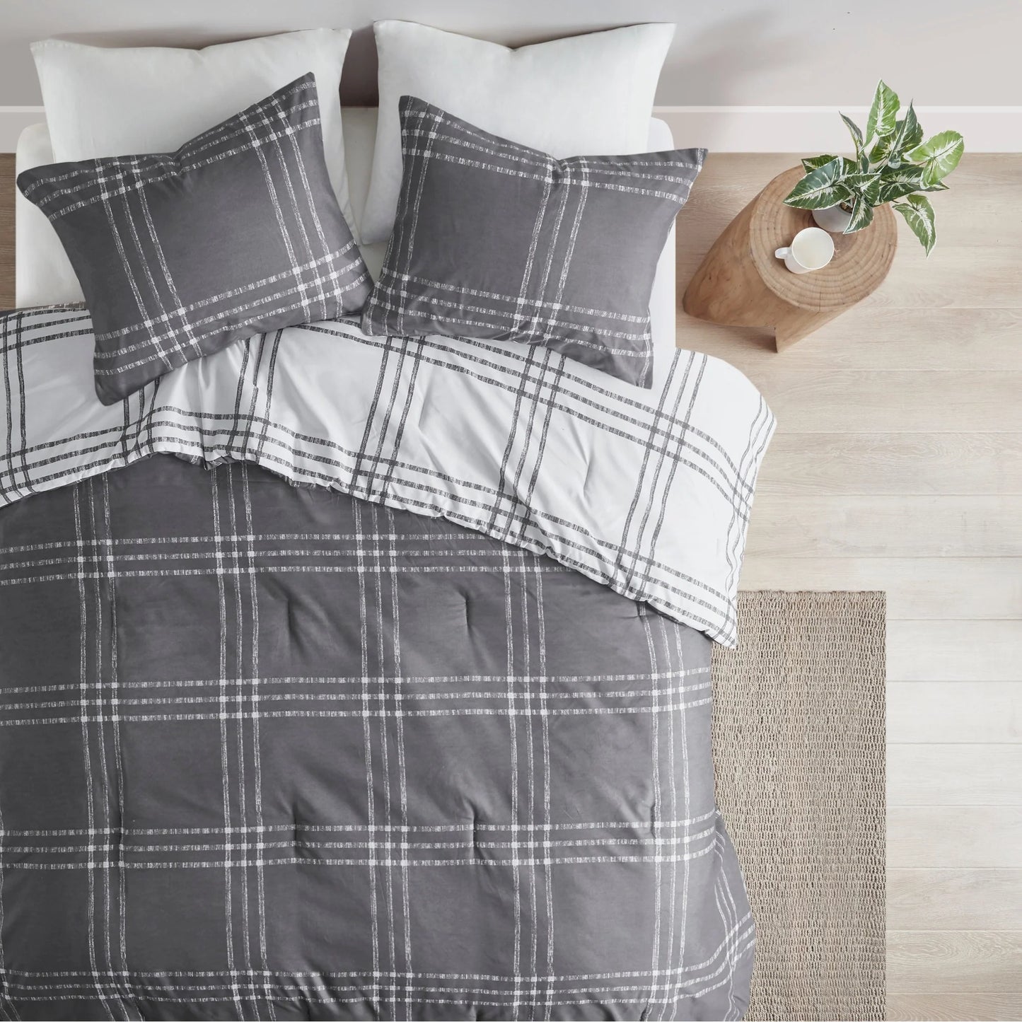 Intelligent Design Nathan Plaid Reversible Comforter Set