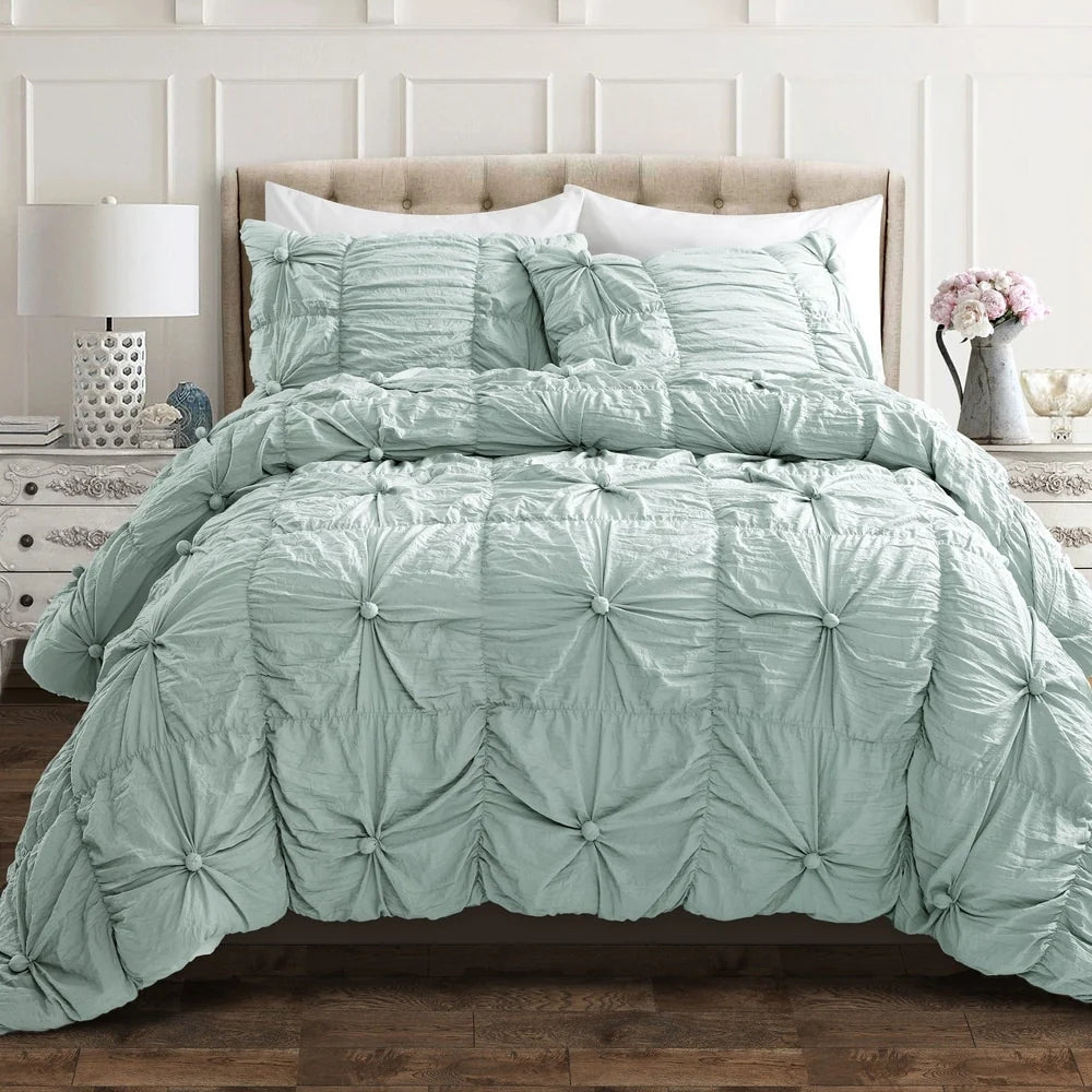 Lush Decor Bella Sabby Chic 3 Piece Comforter Set