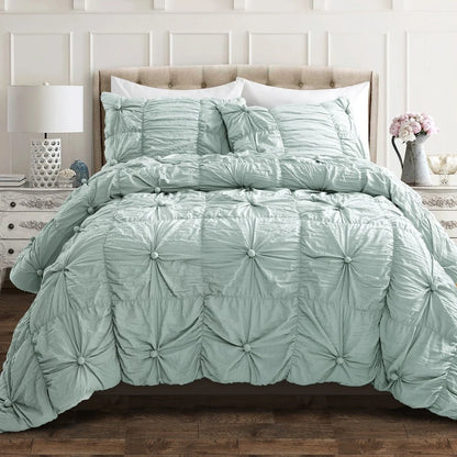 Lush Decor Bella Sabby Chic 3 Piece Comforter Set