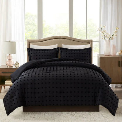 Tufted Design Jacquard Comforter Set