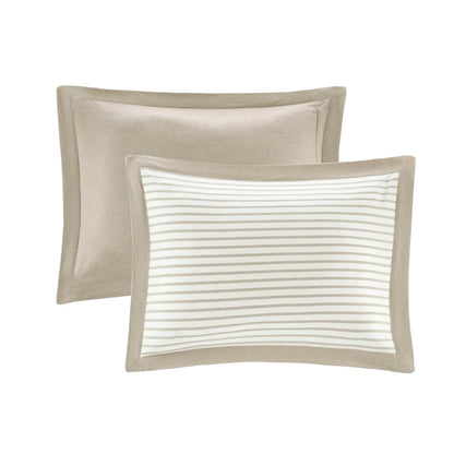 Madison Park Essentials Braydon Reversible Yarn Dyed Stripe Down Alternative Comforter Set