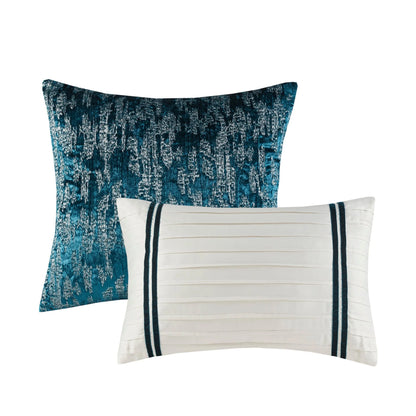 Madison Park Reagan 5 Piece Crinkle Velvet Comforter Set