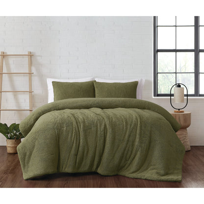 Brooklyn Loom Marshmallow Sherpa Comforter Set