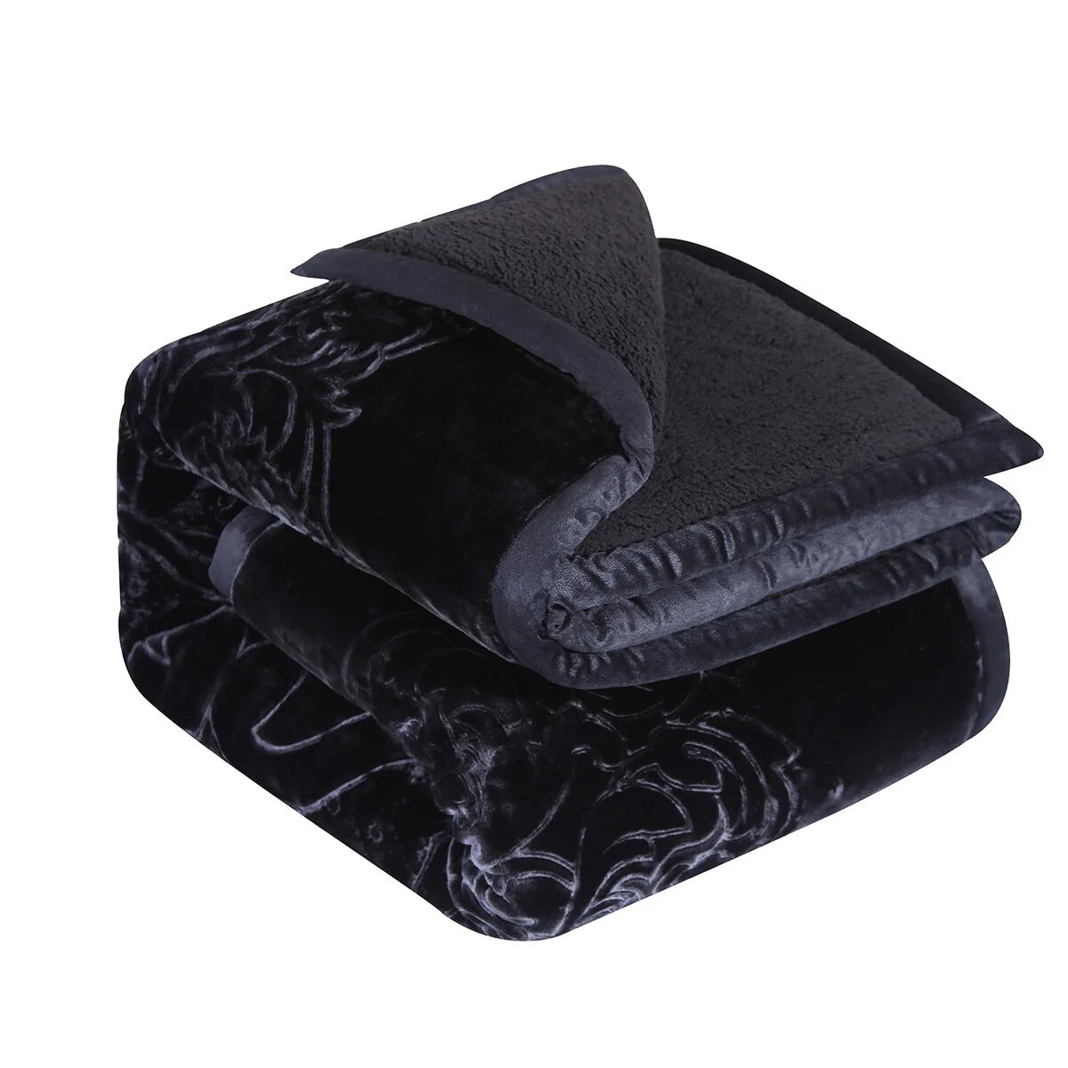 Ultra Plush Printed 3-piece Sherpa Borrego Comforter Set