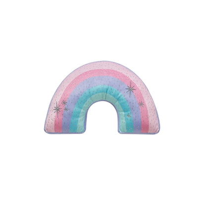 Rainbow Ruched Ultra Soft Microfiber Comforter Set with Rainbow Shaped Pillow & Ruffle Pillow
