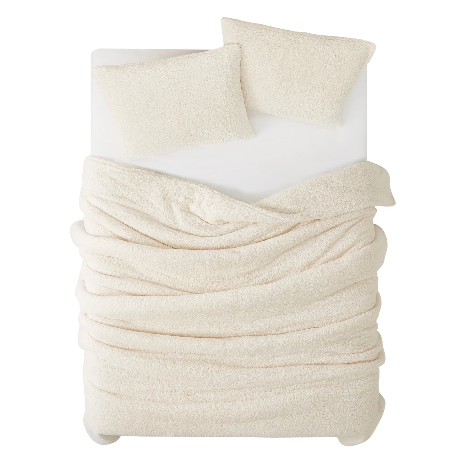 Brooklyn Loom Marshmallow Sherpa Comforter Set