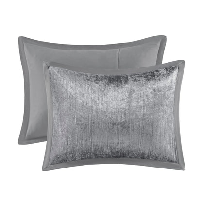 Madison Park Reagan 5 Piece Crinkle Velvet Comforter Set