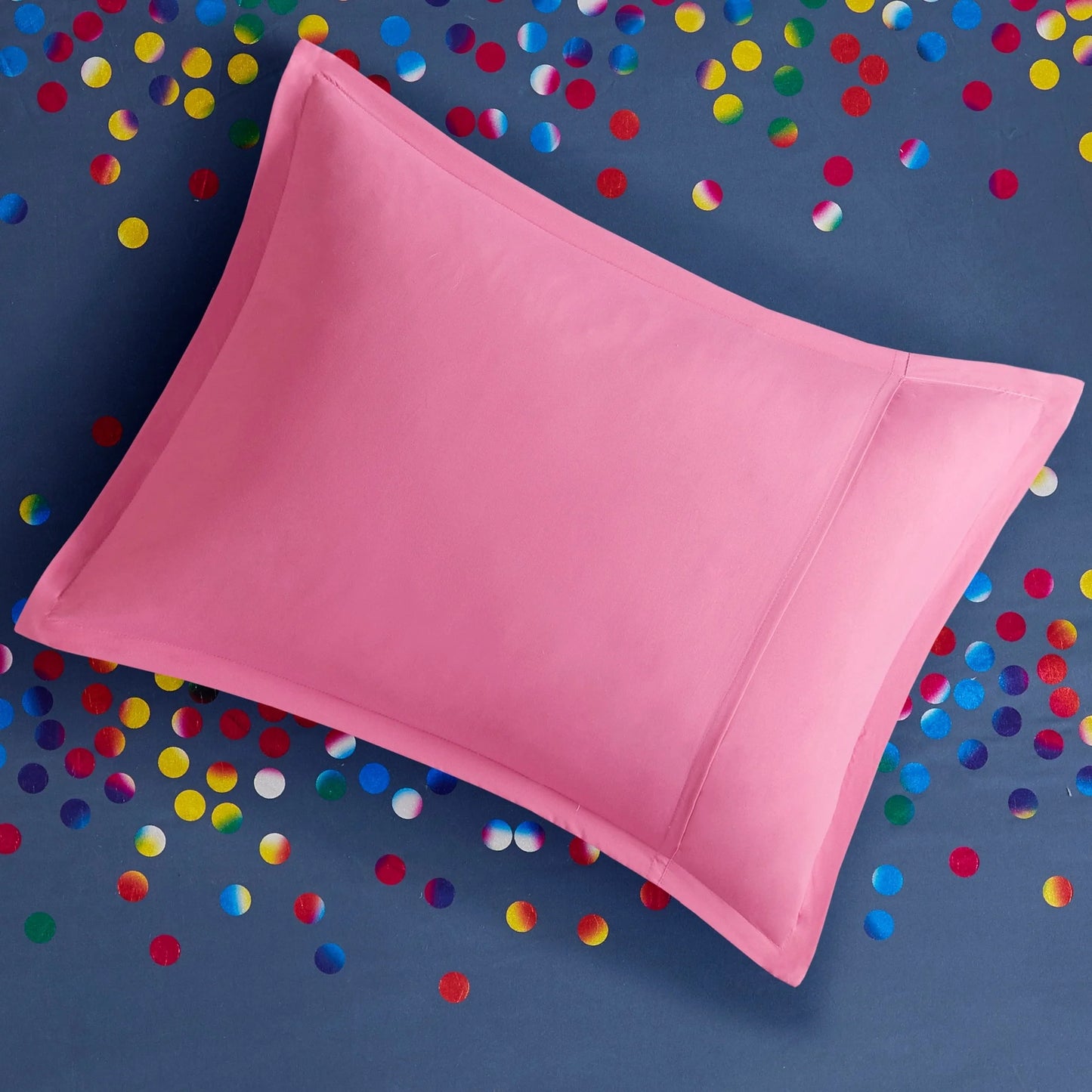 Intelligent Design Cora Rainbow Iridescent Metallic Dot Comforter Set